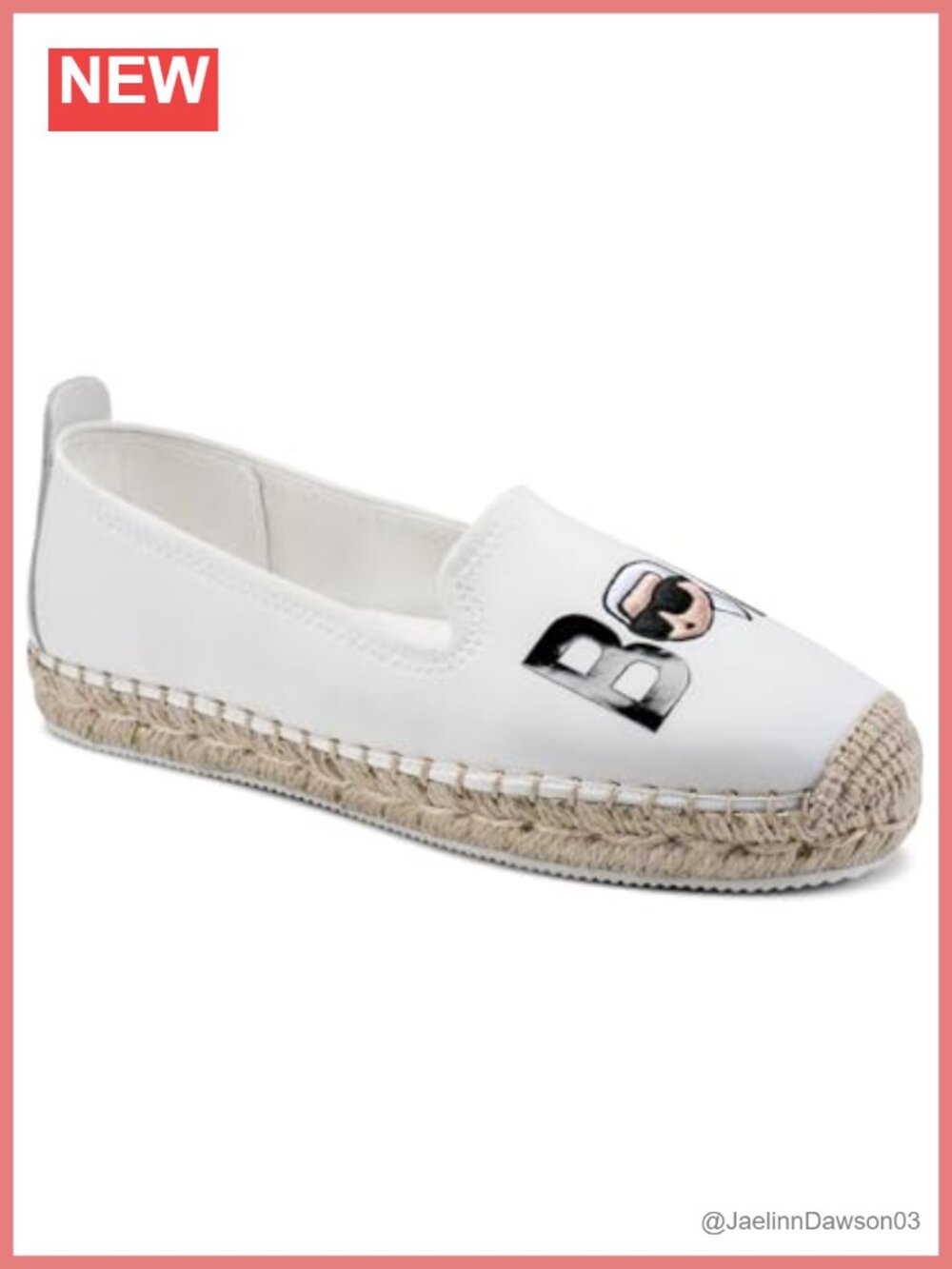 Karl Lagerfeld Espadrille Closed Toe Sandal Canvas Cotton